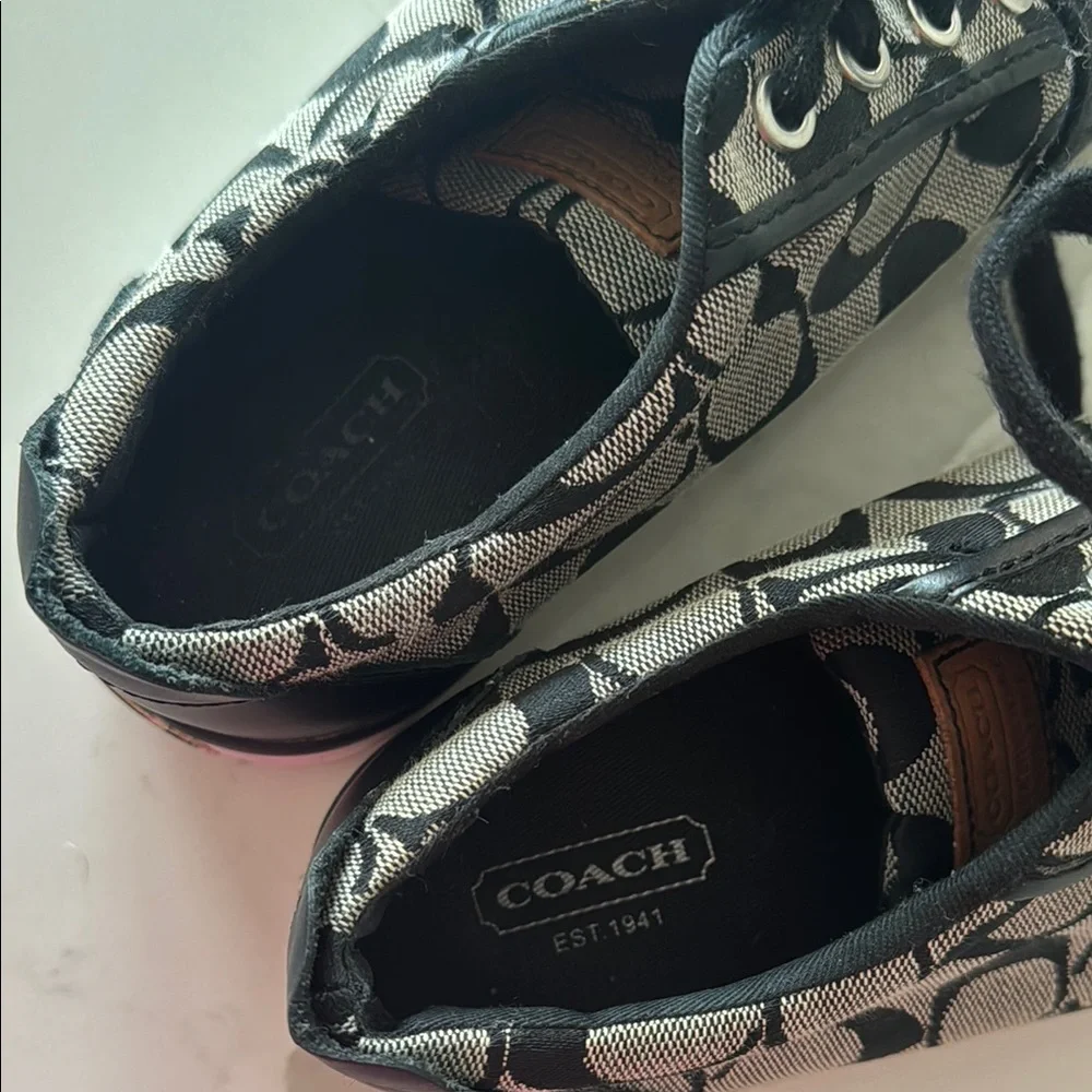 Coach Black and White Women's Sneakers - Picture 5 of 6